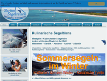 Tablet Screenshot of barfuss-segelreisen.de
